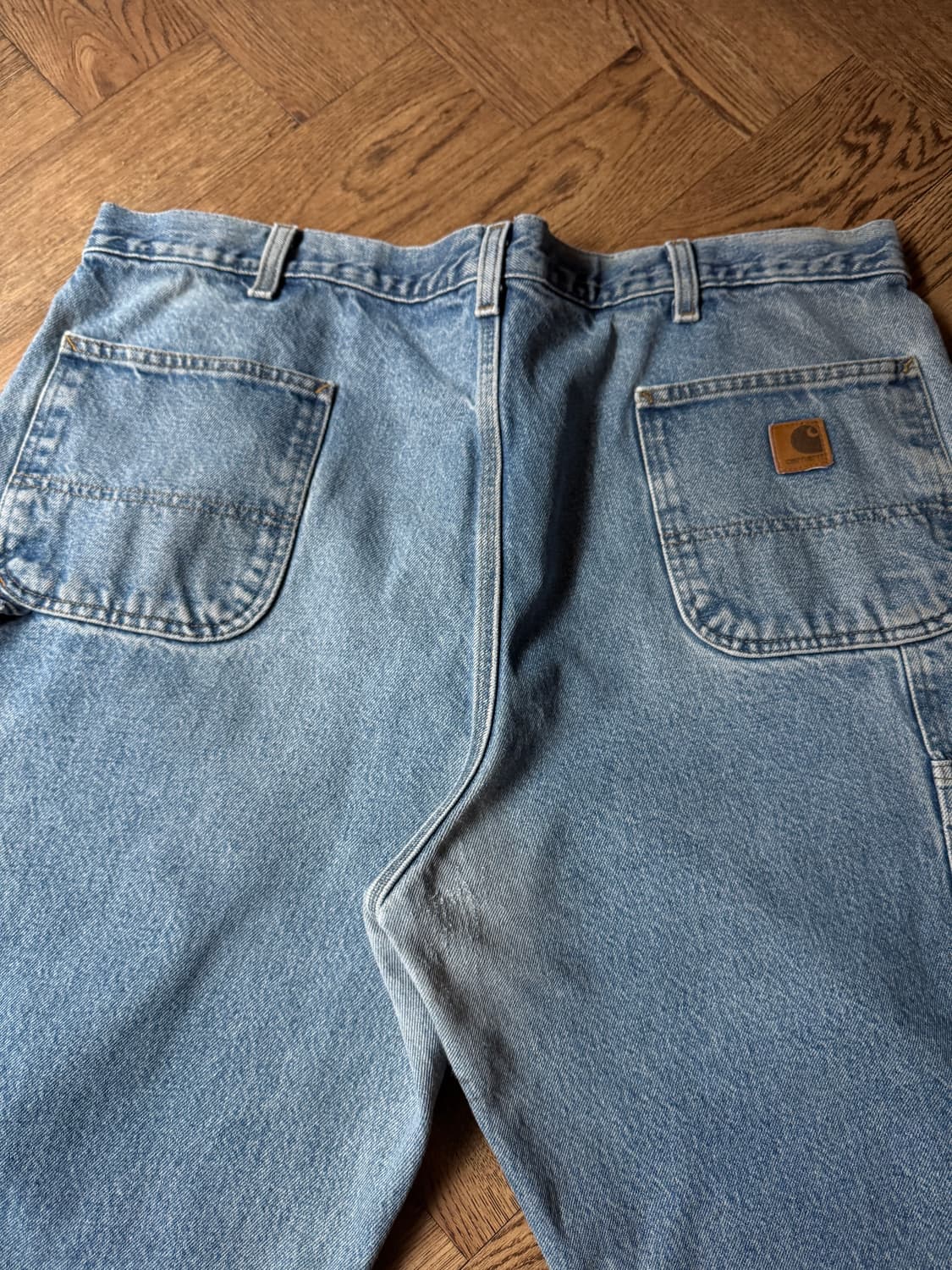 [42]칼하트 USA 빈티지 페이딩 싱글니 워크 데님 팬츠 상품이미지8