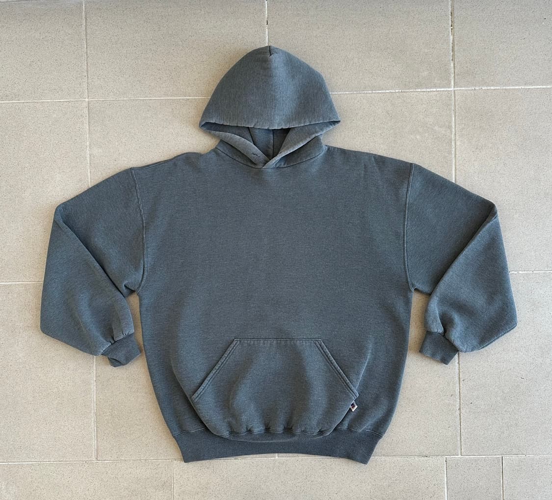 90s 빈티지 러셀 후드 다크그레이 XL USA 상품이미지1