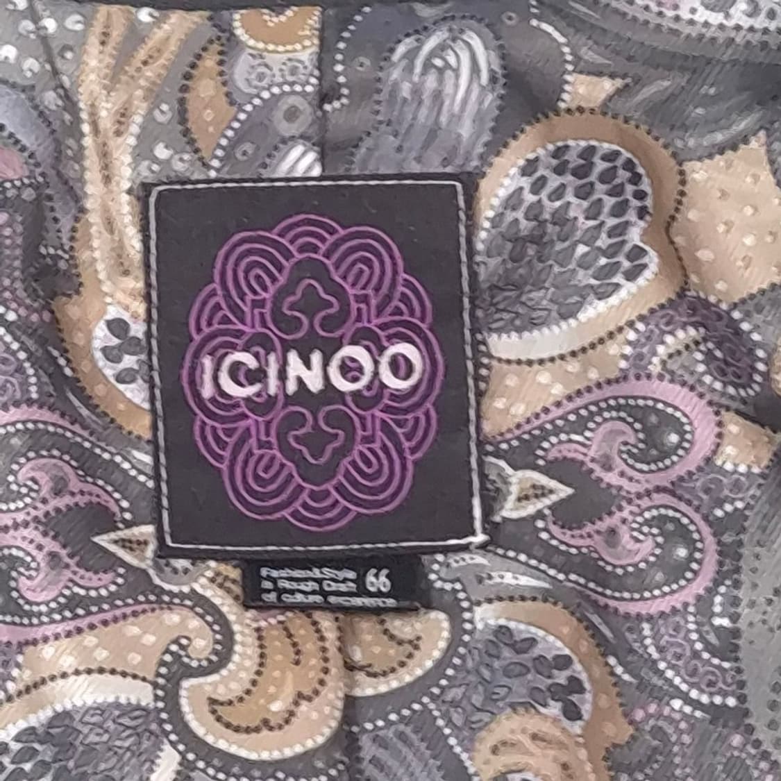 ICINOO 빈티지 페이즐리 안감 리얼 램스킨 블레이저 66 상품이미지6