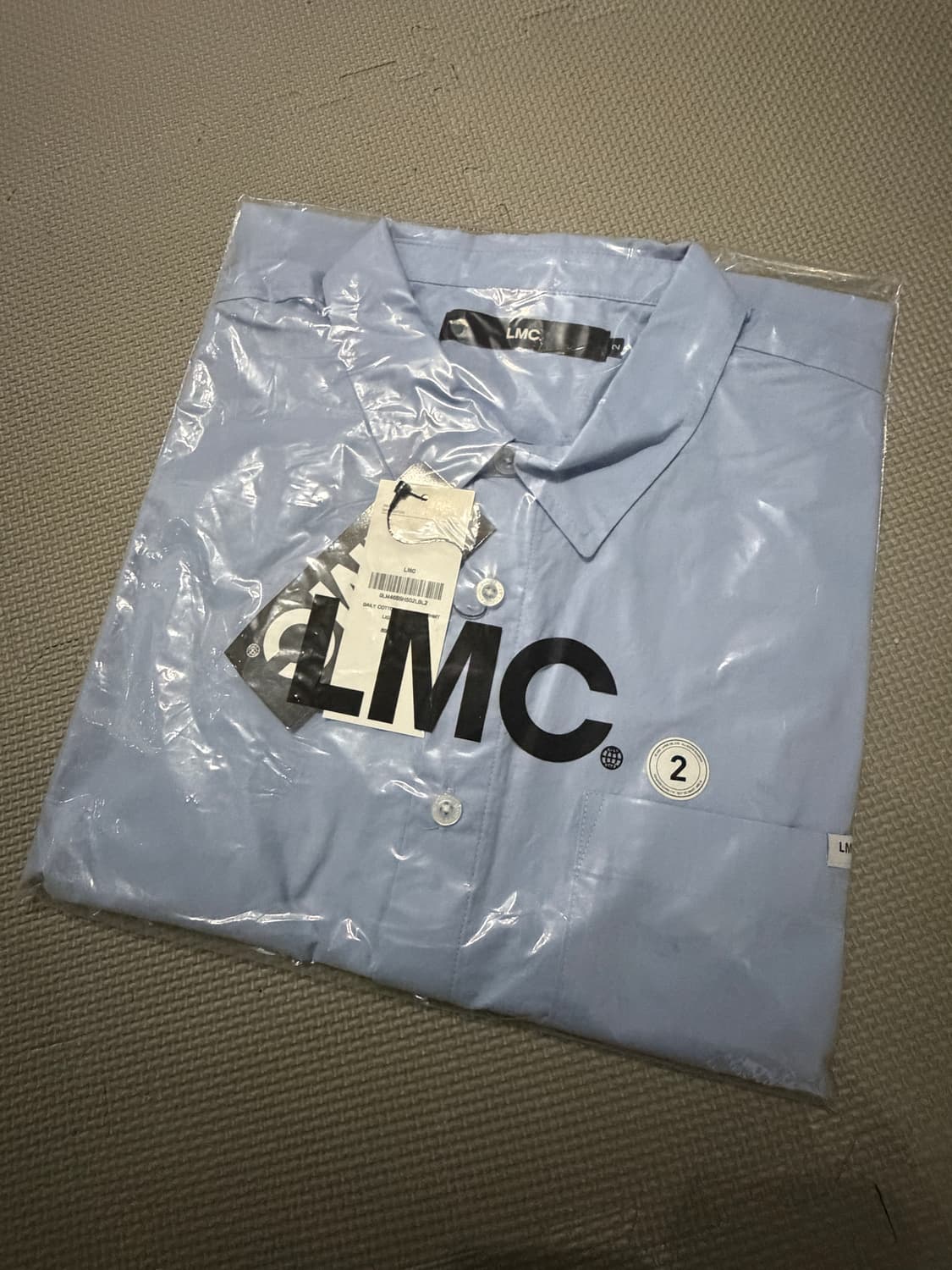 LMC 데일리 코튼 쇼츠 셔츠 라이트 블루 2 (새상품) 상품이미지5