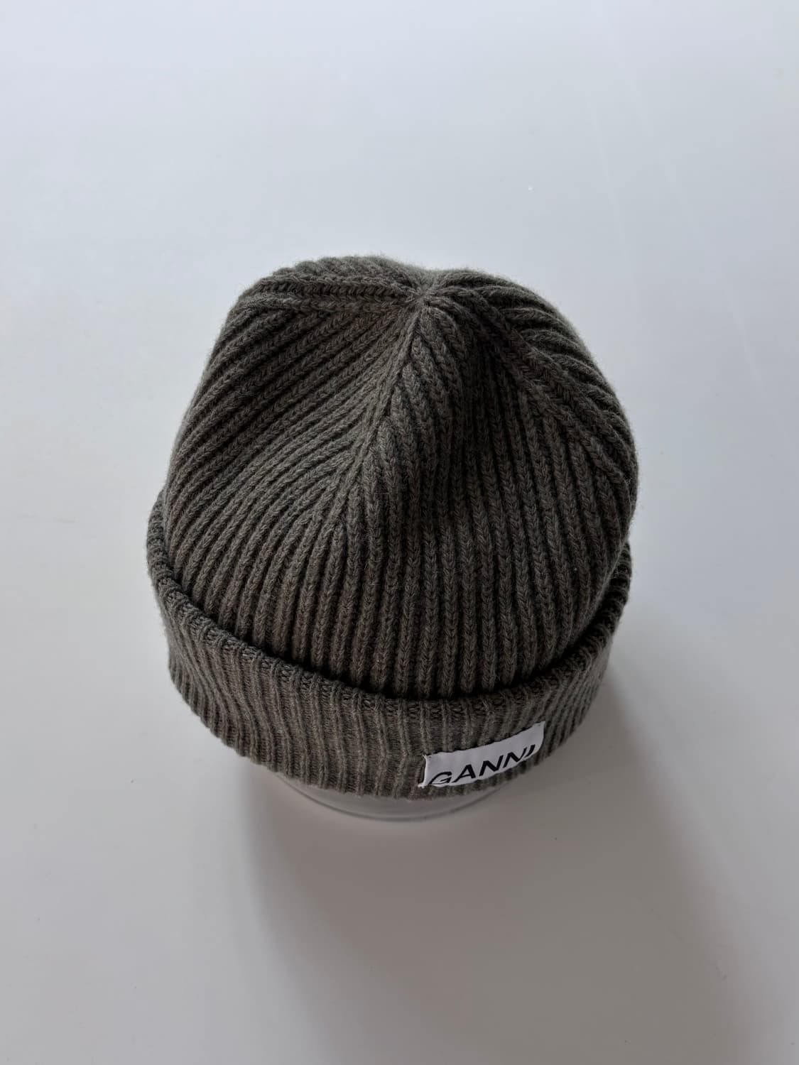 Ganni 가니 카키 울 비니 상품이미지4