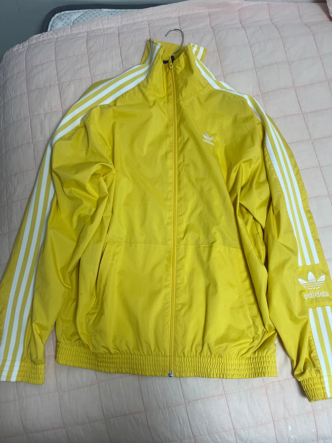 아디다스 락업 트랙탑 바람막이 옐로우 M 상품이미지2