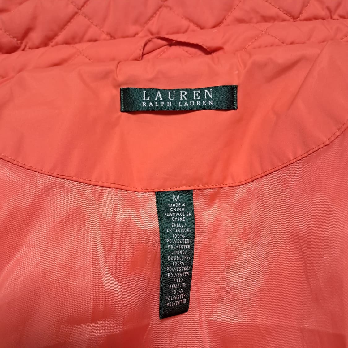 로렌랄프로렌 퀼팅 자켓 경량패딩M 66~77(상태최상) 상품이미지8