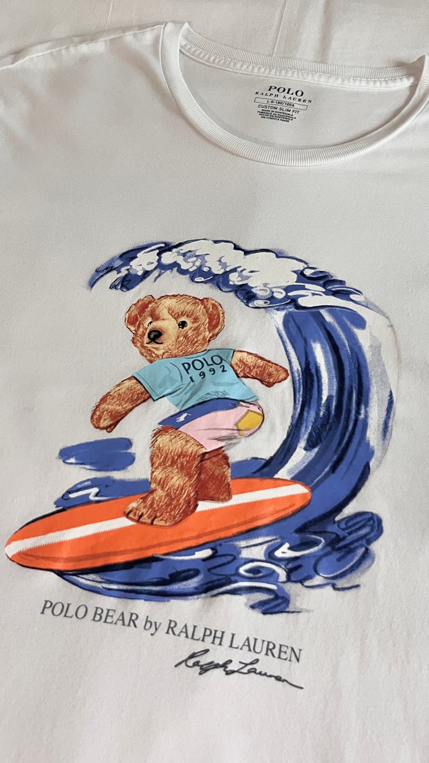 POLO RALPH LAUREN Surfing Bear T-shirt 상품이미지3