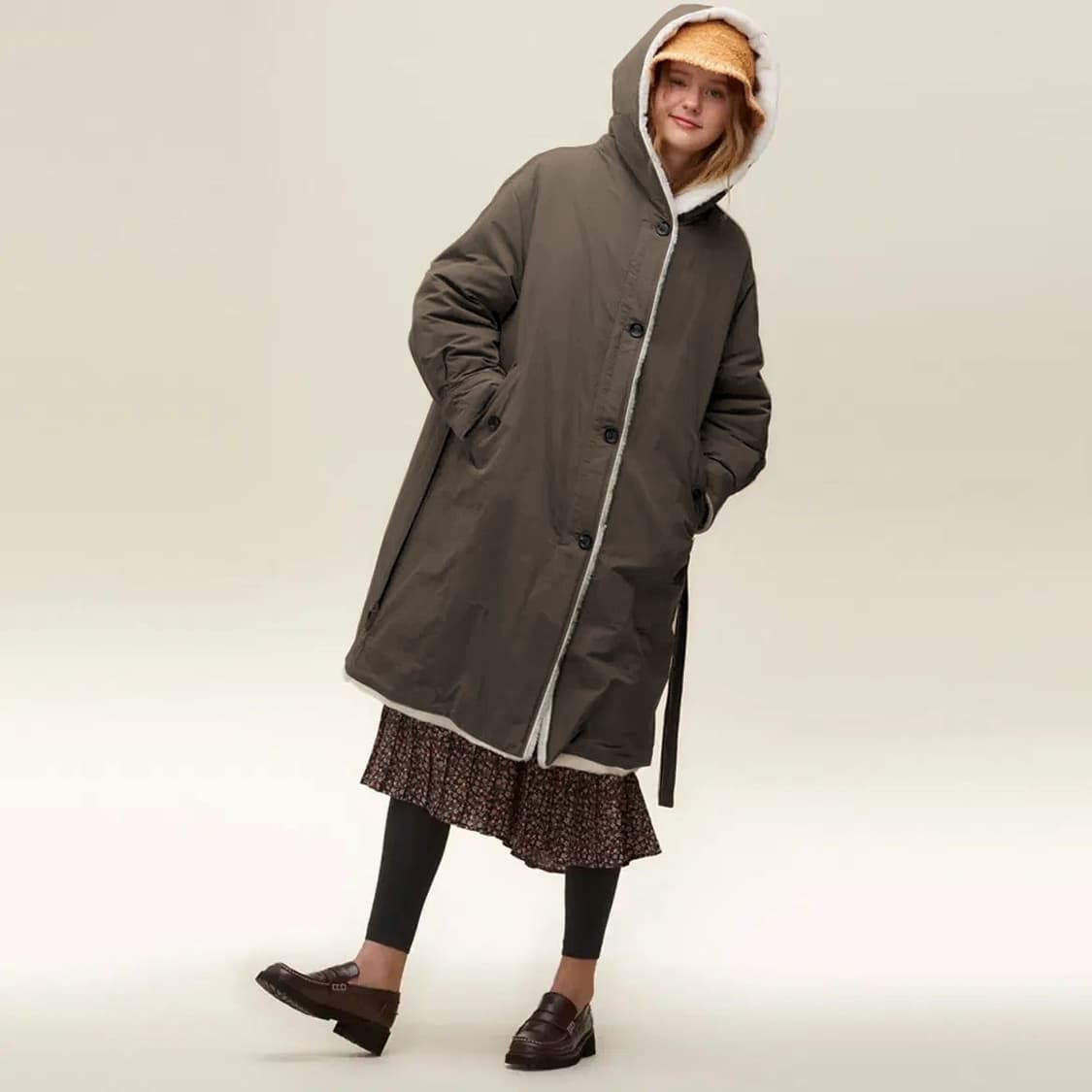 써스데이아일랜드 22 롱 야상 다운 상품이미지1