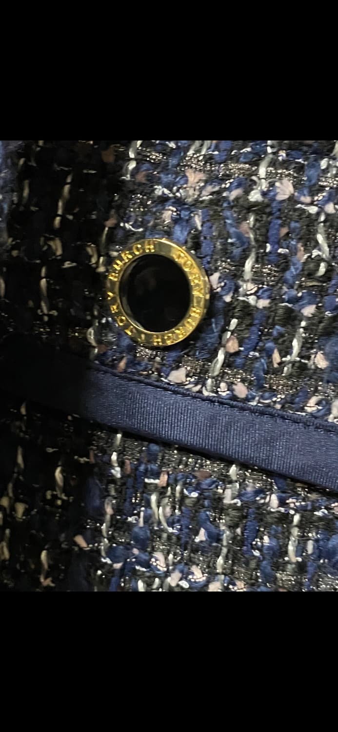 토리버치 트위드 코트 자켓 네이비 55 상품이미지6