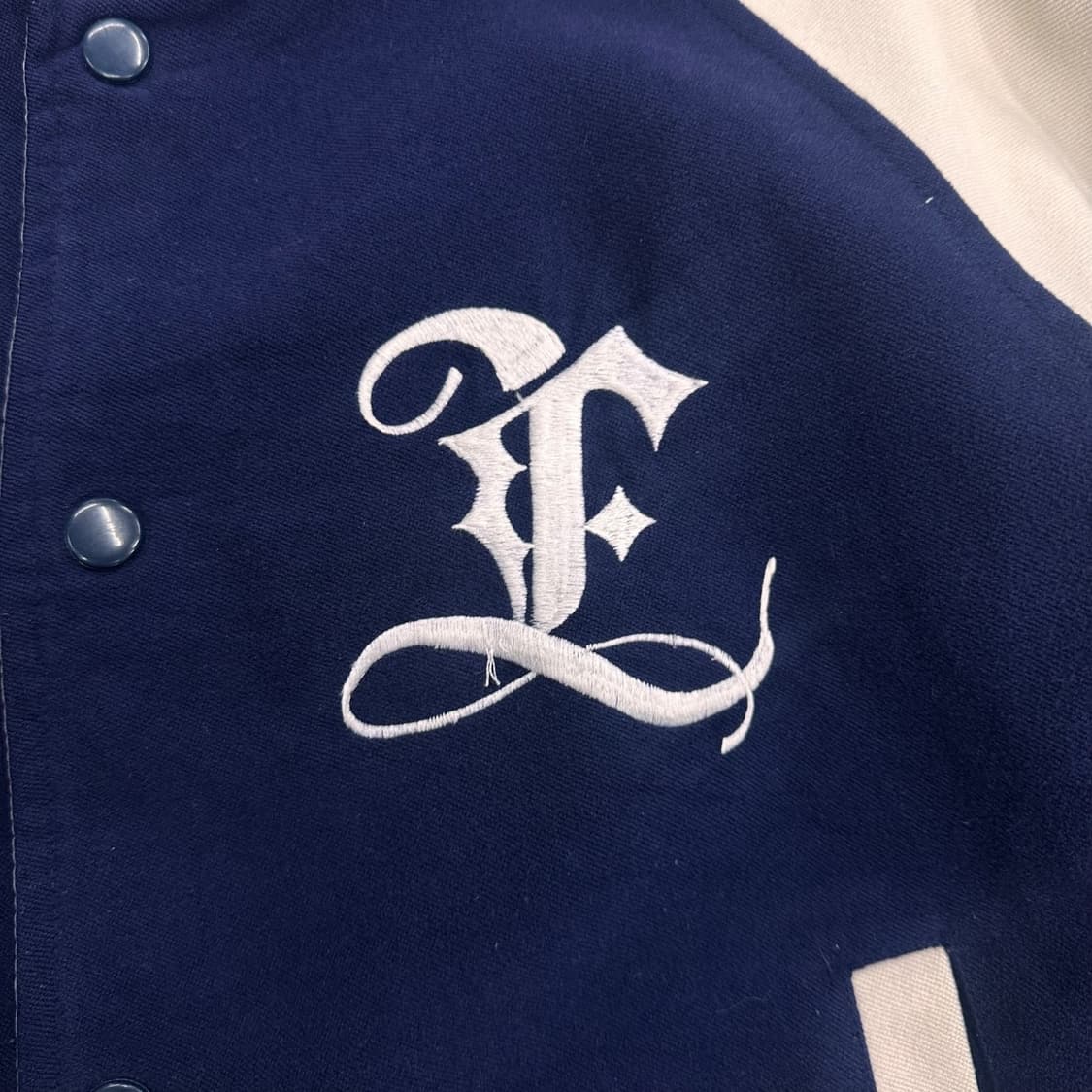 Navy Reglan Varsity reversible Jacket  상품이미지4