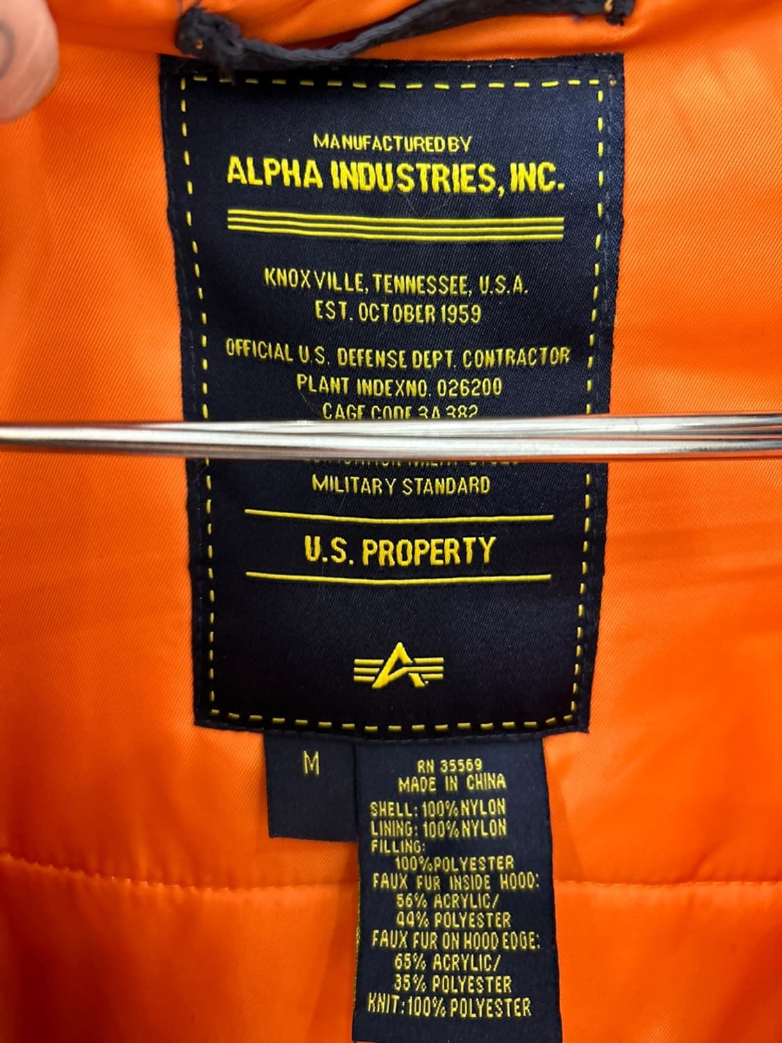 알파인더스트리 N3B 패딩 후드퍼 상품이미지6