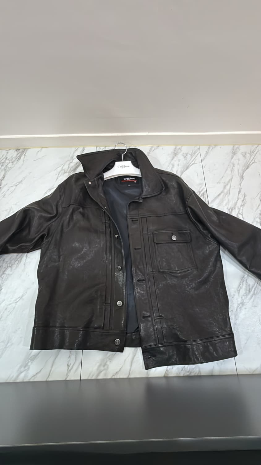 도프제이슨 프리미엄 트러커 가죽자켓 xxl 판매해요 상품이미지1