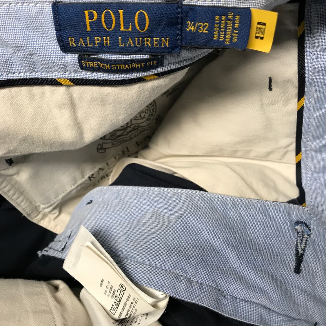 폴로 랄프로렌 QR 치노 팬츠 네이비 34/32 상품이미지6