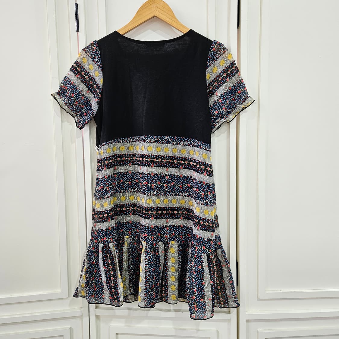 플라워 패턴 반팔 원피스 상품이미지5