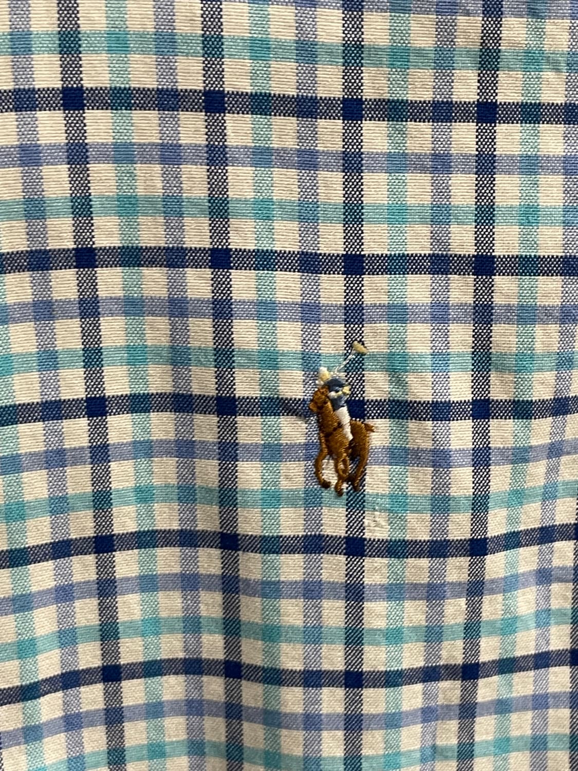 폴로 랄프로렌 하늘 체크 셔츠 상품이미지4