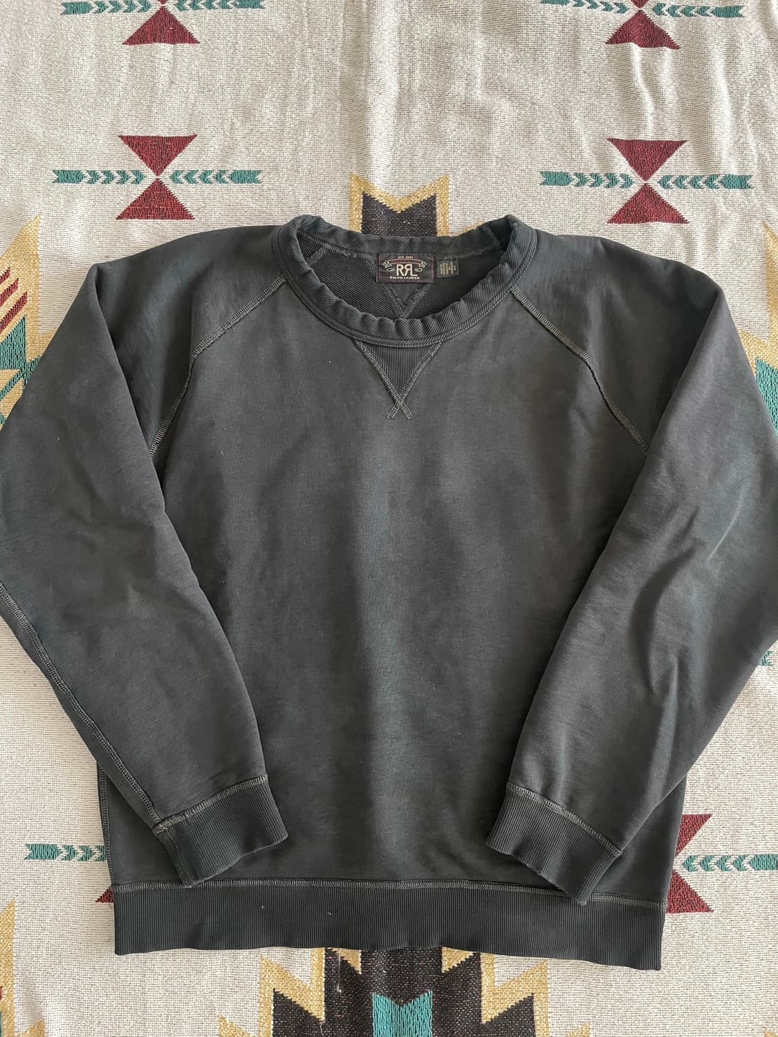 RRL 블랙 프렌치테리 스웻셔츠(L) 상품이미지1