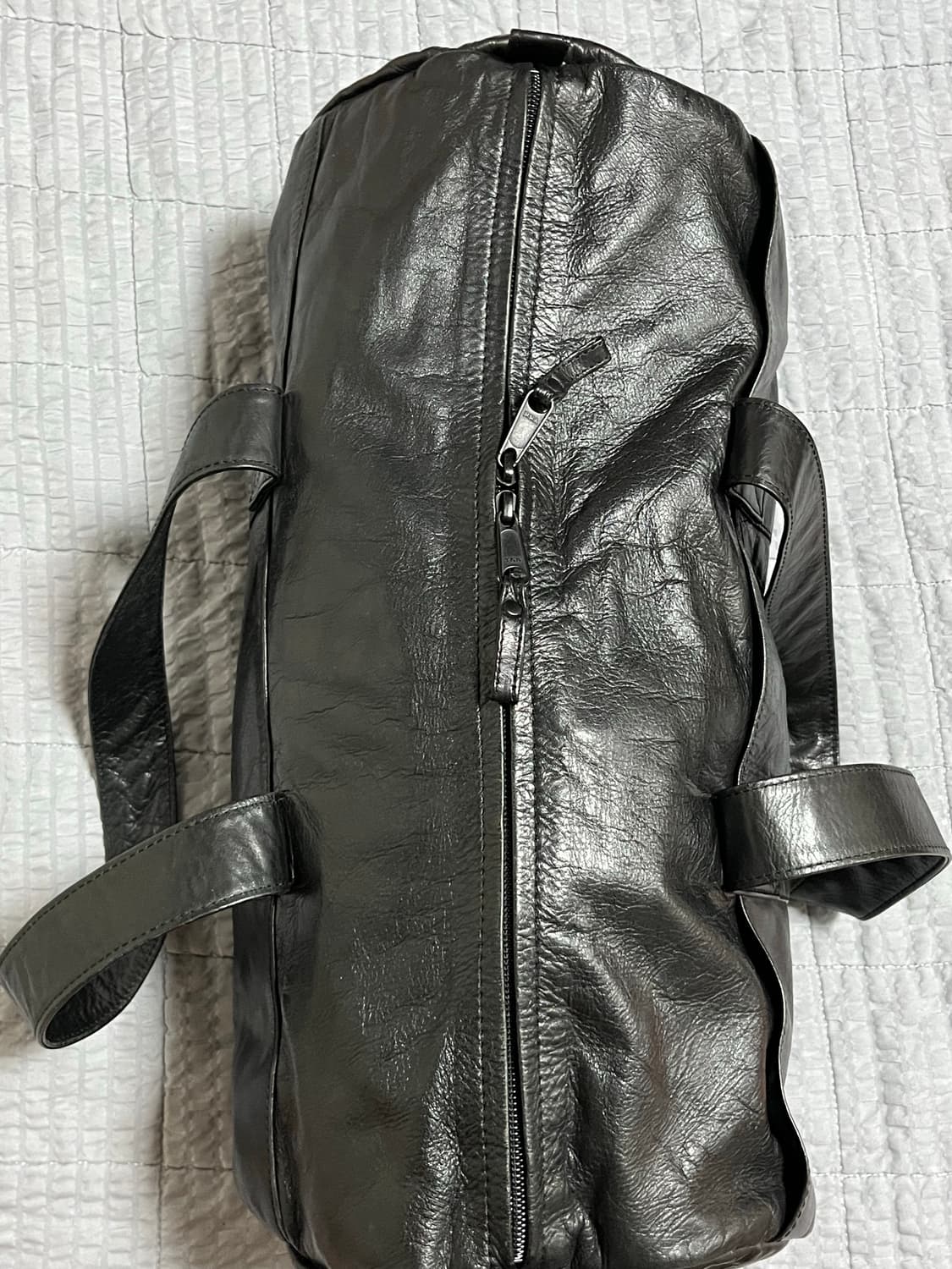 PORTER 요시다 포터 레더 보스턴백 더플백 블랙 상품이미지5