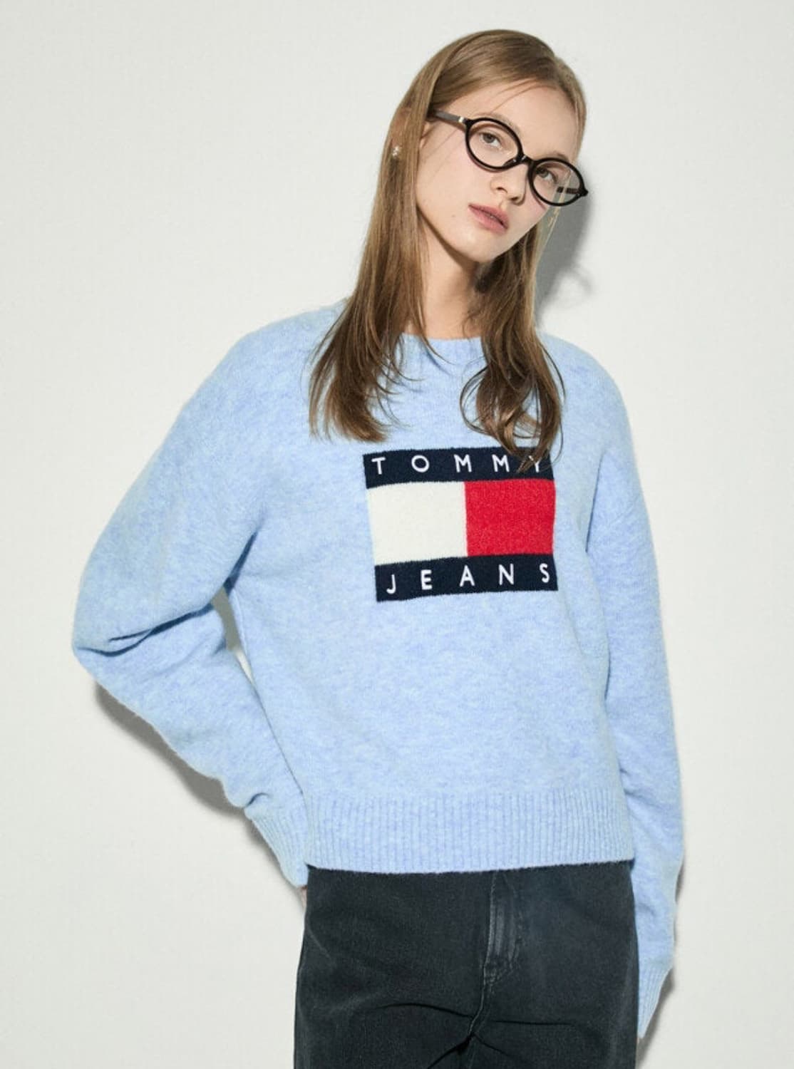 정품 타미진스 플래그 립 스웨터 니트 상품이미지4