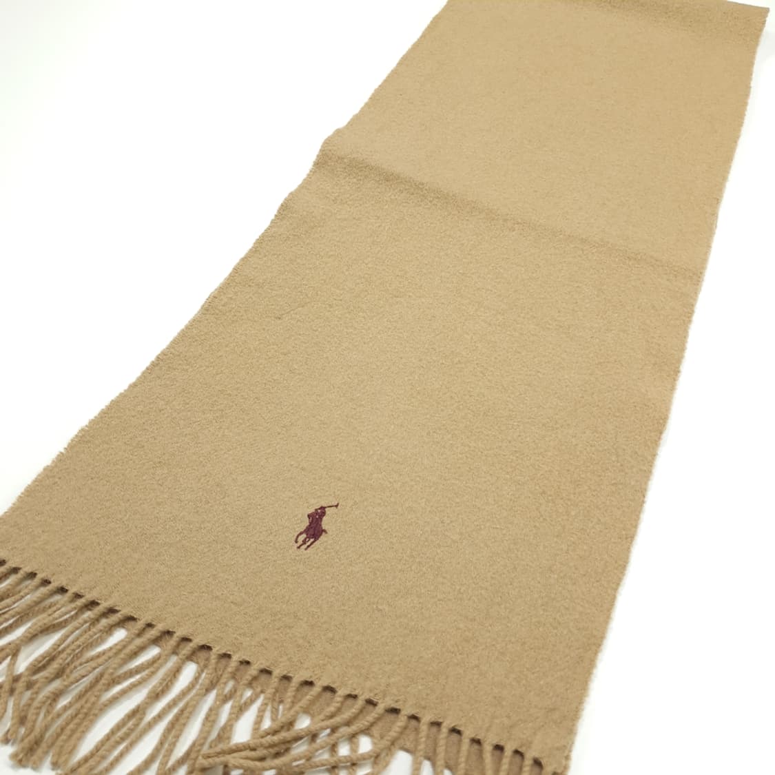 MX205 폴로 랄프로렌 베이지 램스울 목도리 머플러 상품이미지6