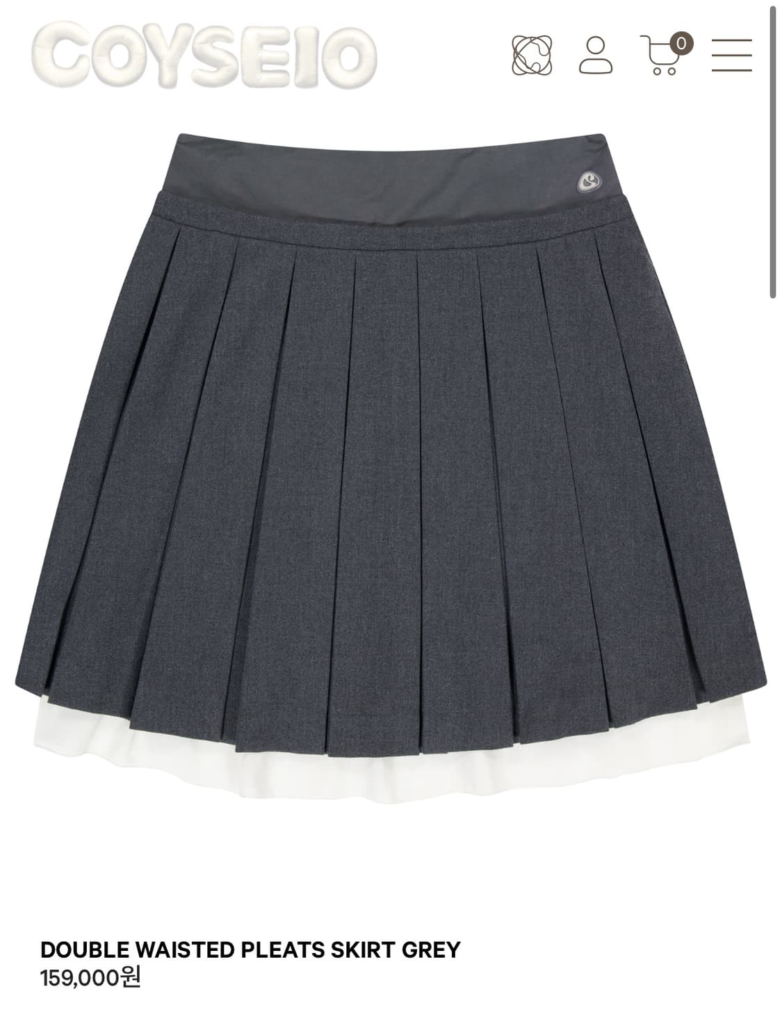 코이세이오 플리츠 스커트 상품이미지1