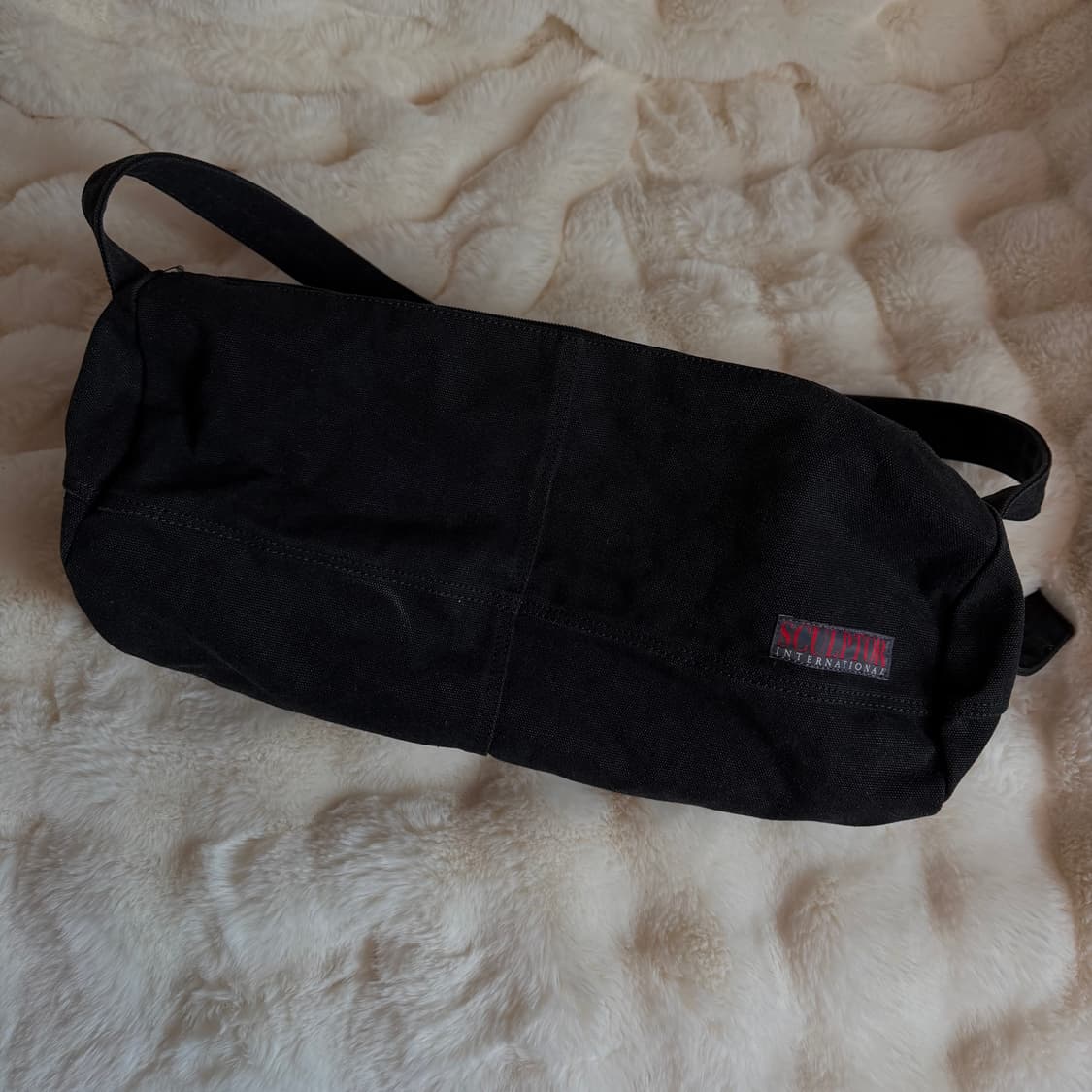 Vintage Canvas Duffel Bag – Black 상품이미지4