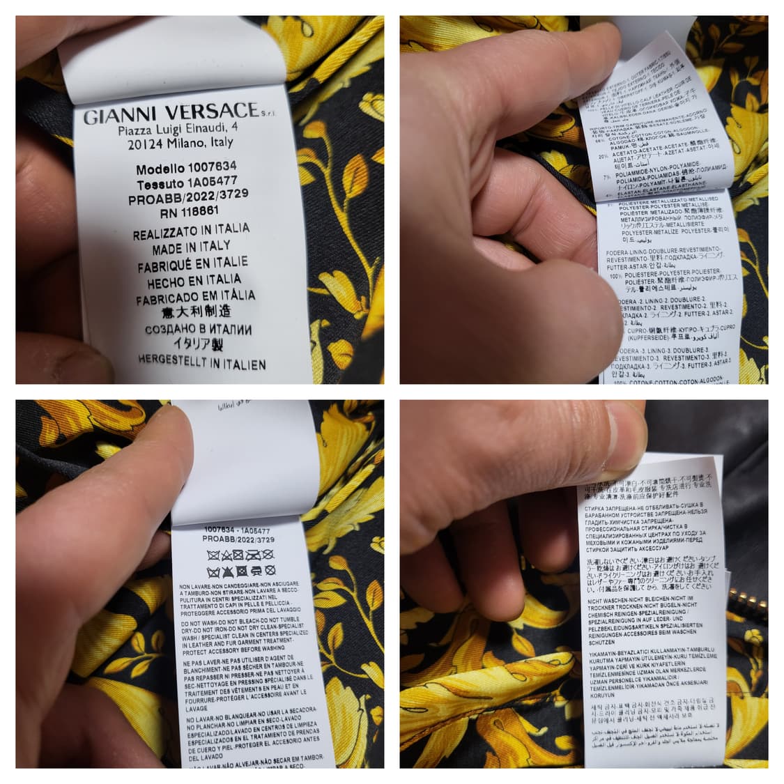 (48) 22FW 베르사체 그레카 레더자켓 Versace 가죽자켓 상품이미지8