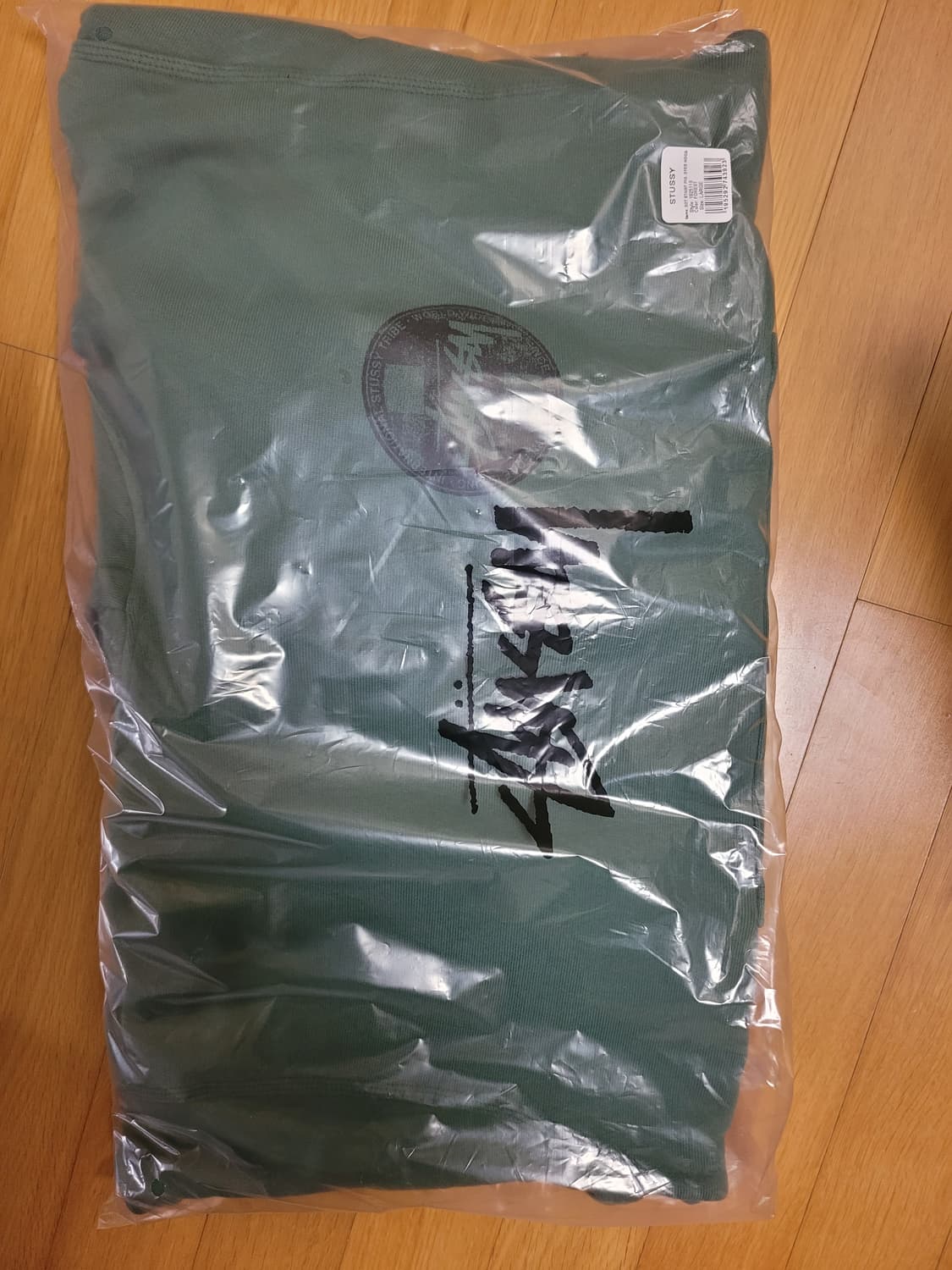 스투시 닷 스탬프 피그먼트 다이드 후드 포레스트 L  상품이미지1