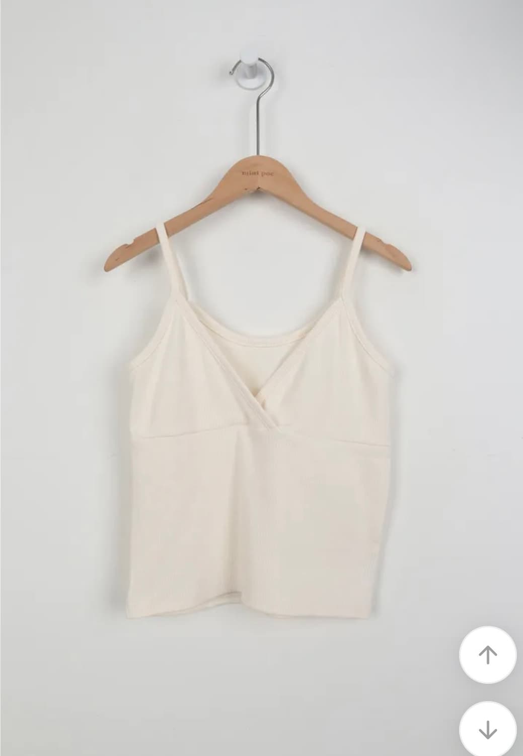 [새제품.바로배송] 미니포에 모브 레이어드 탑 세트 카키 상품이미지5