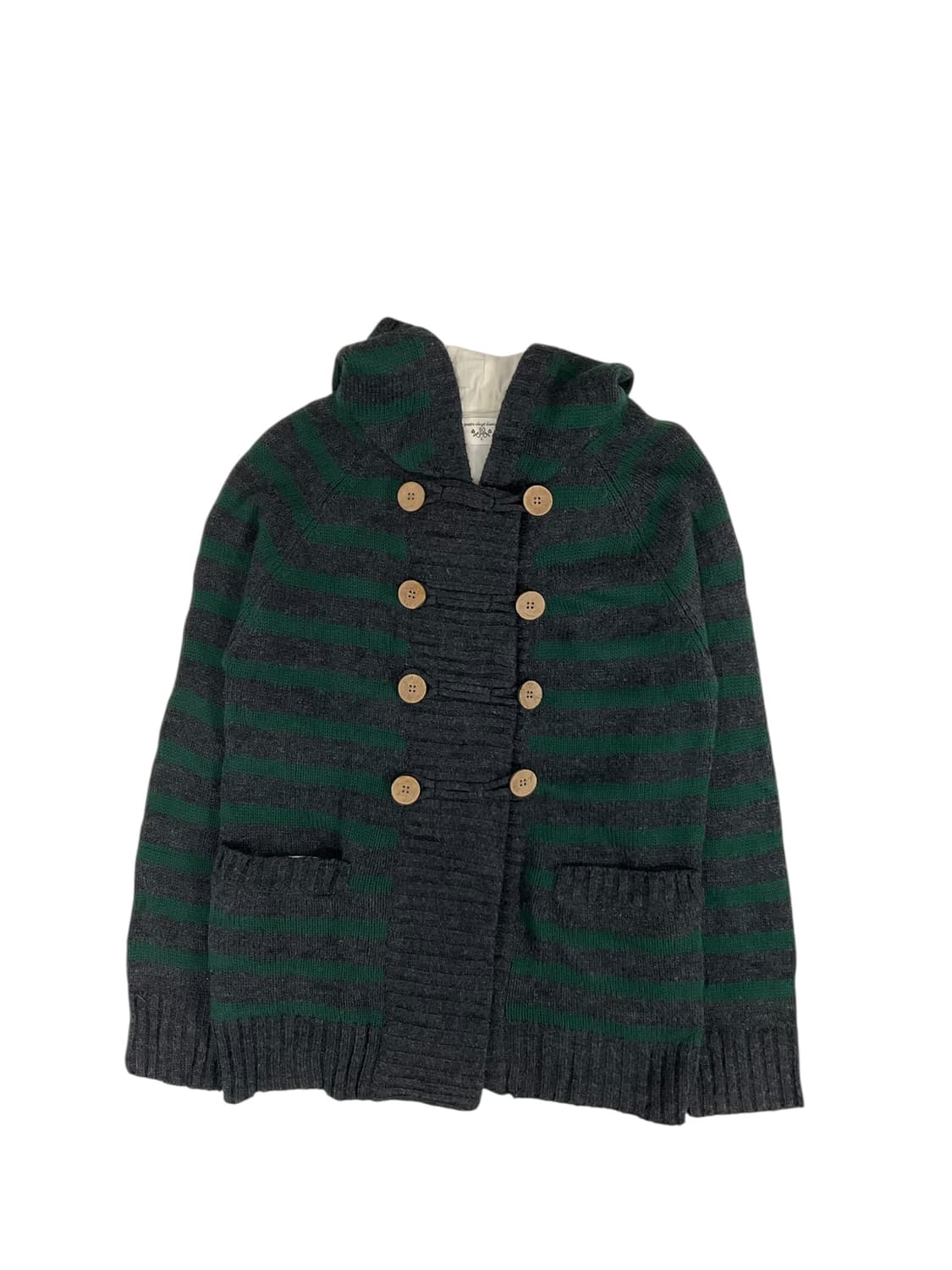 스트라이프 니트 후드집업  상품이미지1