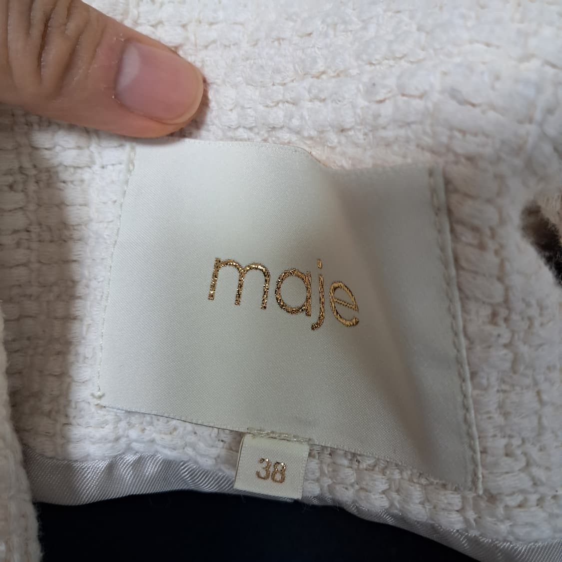 Maje 마쥬 트위드 자켓 코트 38(약 66)상태최상 상품이미지7
