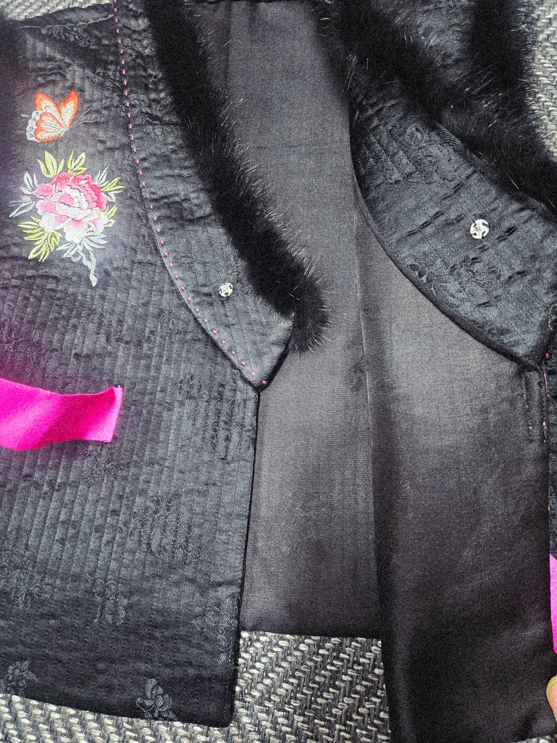 한복 밍크 누빔 겨울 조끼 한복배자 상품이미지3