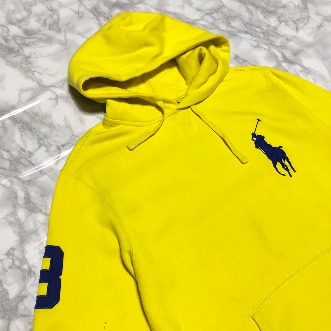 폴로 랄프로렌 빅포니 후드티 옐로우 상품이미지2