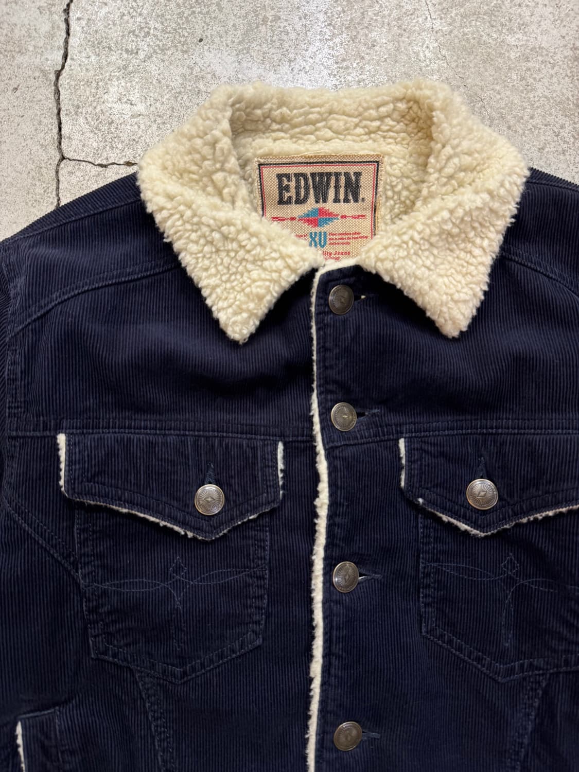 EDWIN 코듀로이 쉐르파 트러커자켓 상품이미지2