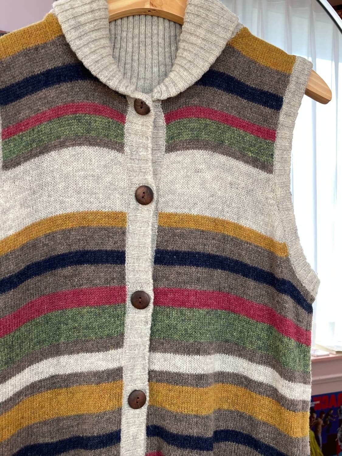 에스닉 스트라이프 레인보우 베스트 상품이미지3