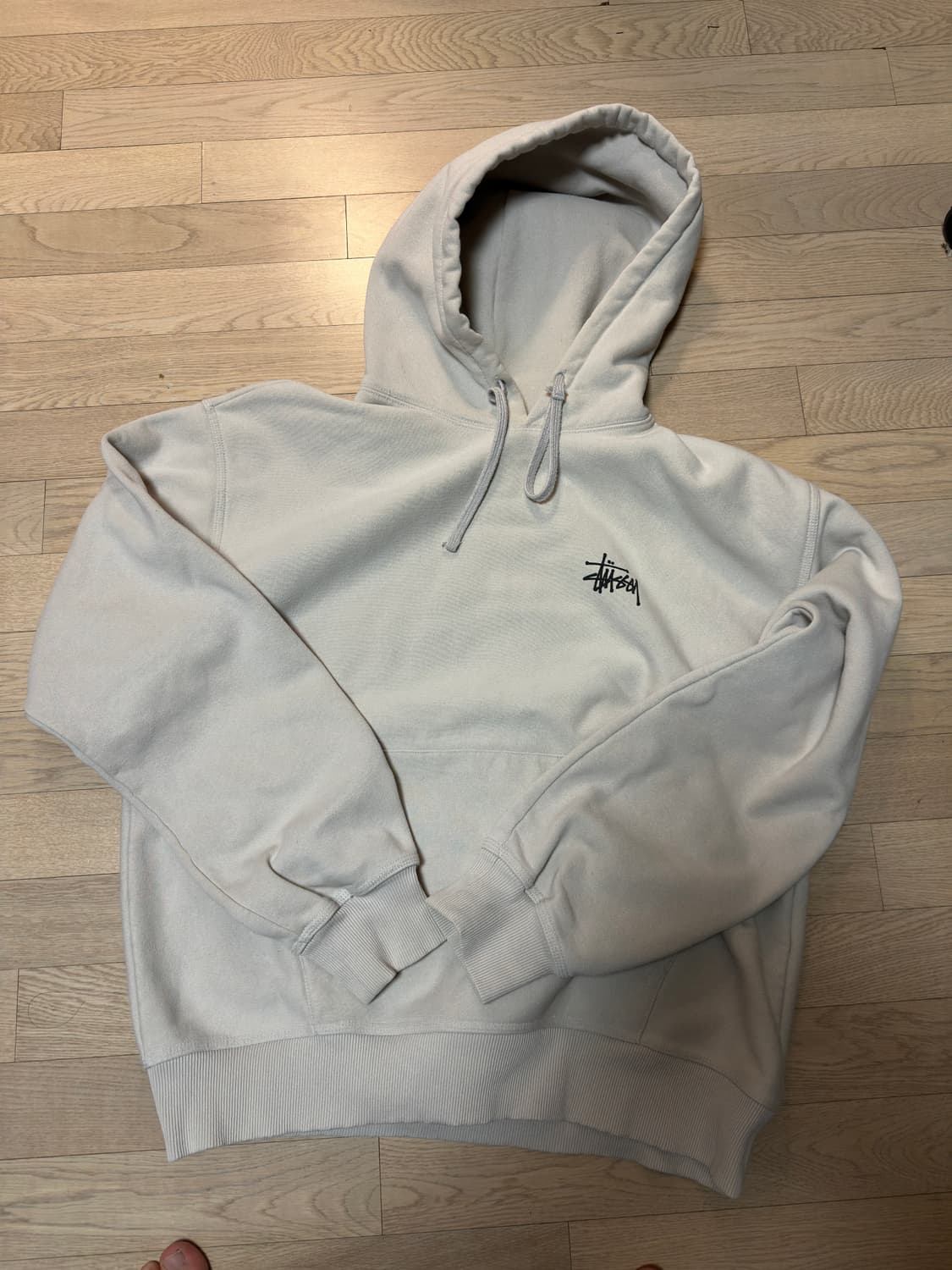 스투시 베이직 후드 카키 상품이미지2