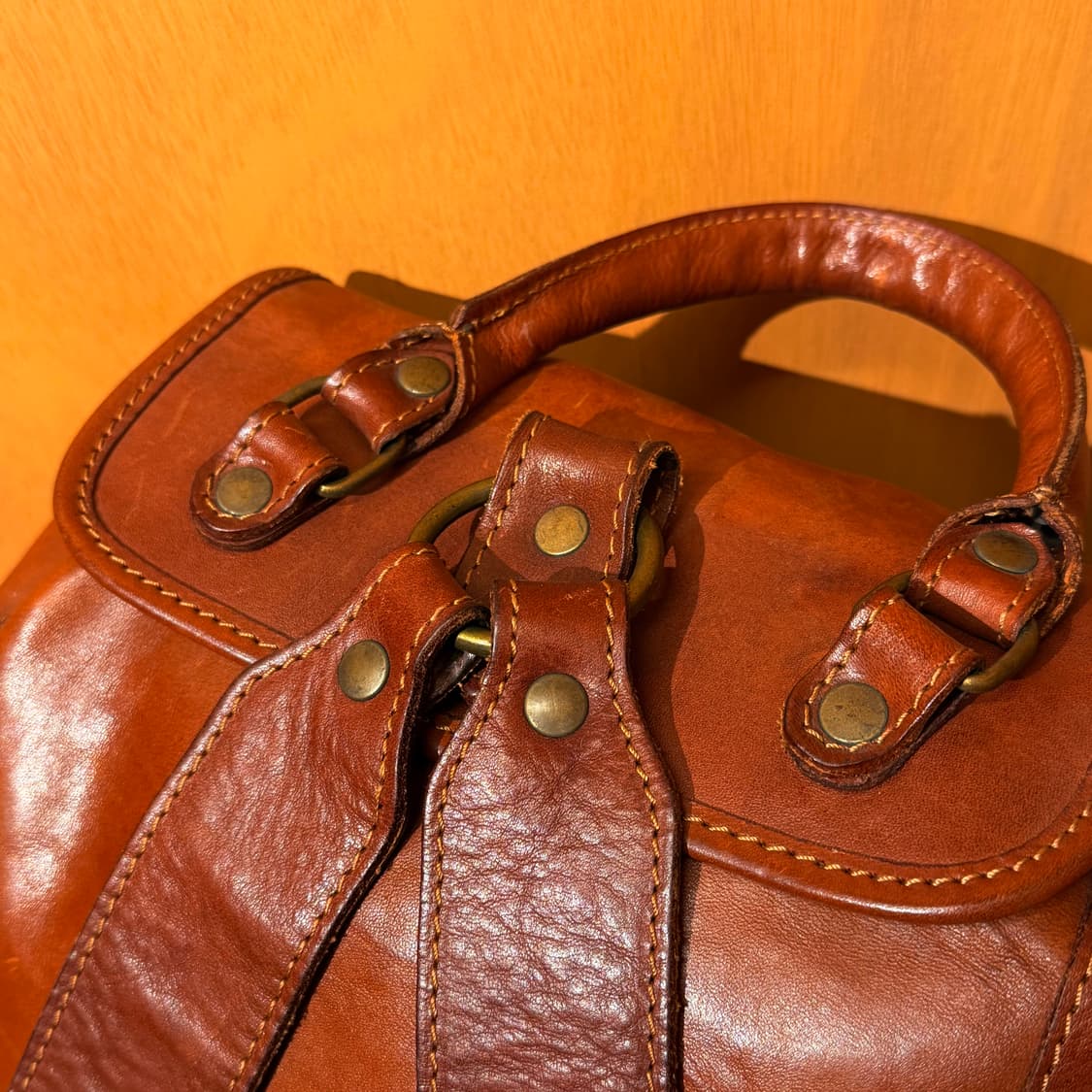 아이메디치 피렌체 베지터블 소가죽 럭색 아미백 백팩 상품이미지8