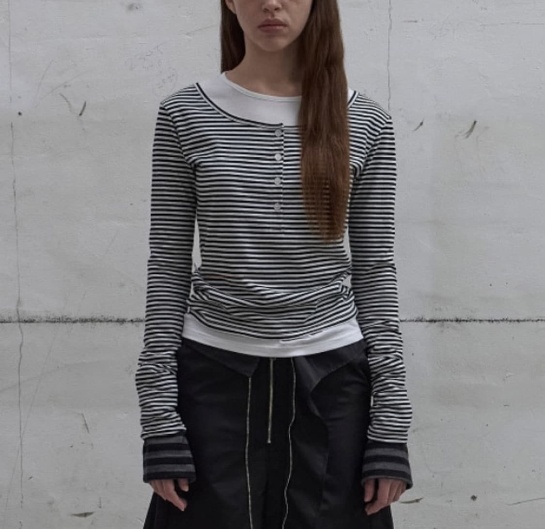 엘씨디씨티엠 레이어드 헨리넥 탑 상품이미지1