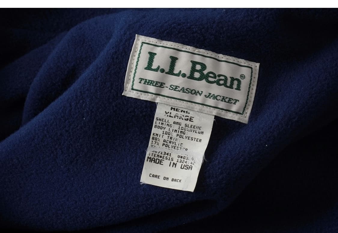 90s US MADE 엘엘빈 쓰리 시즌 자켓 상품이미지7
