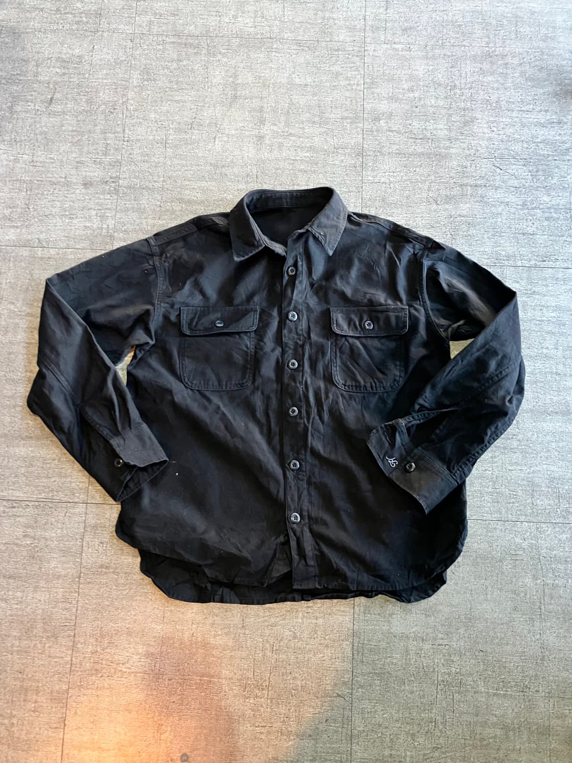 일본빈티지 Chic 올드스쿨아메카지 투포켓 셔츠 상품이미지1