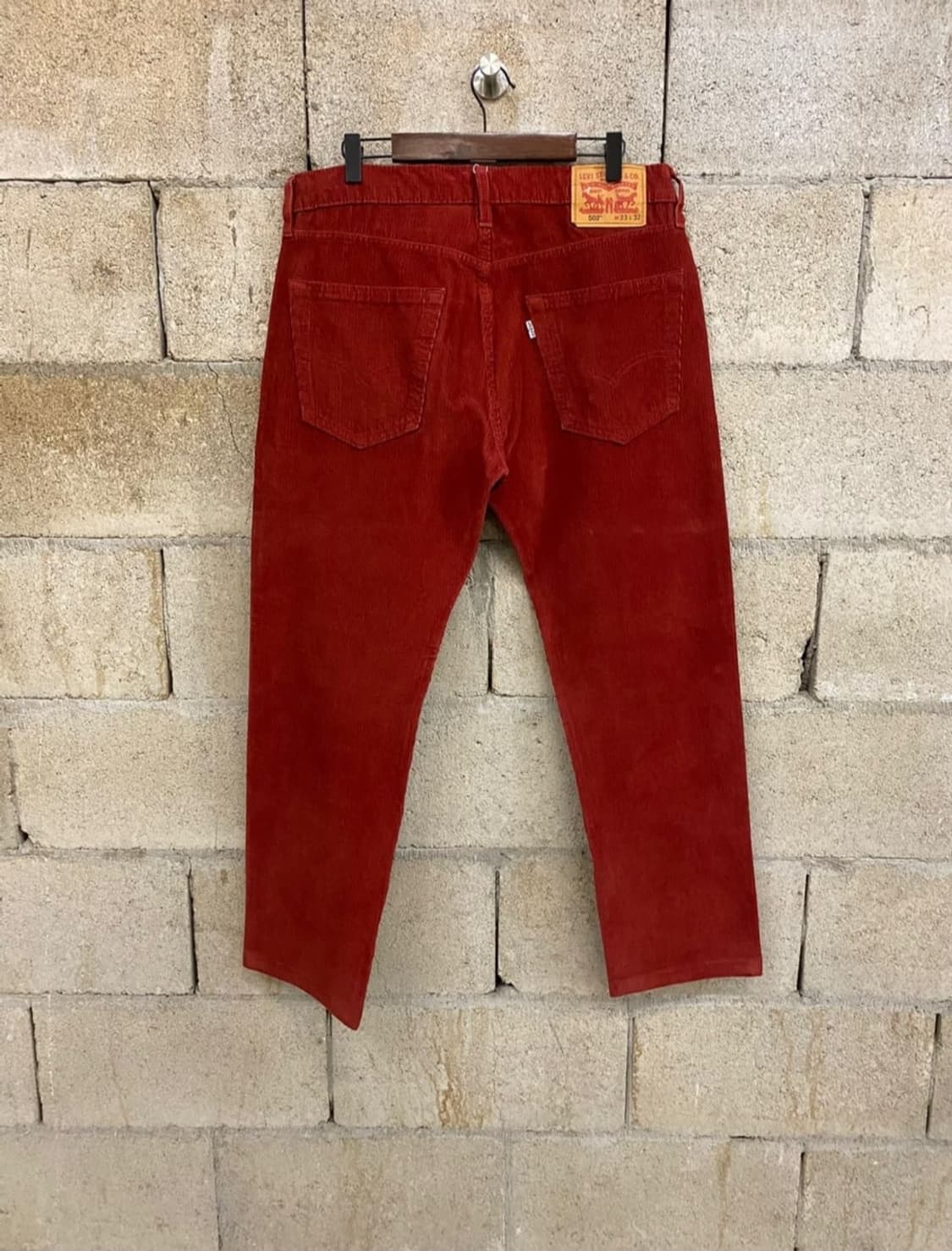 리바이스 화이트탭 레드 코듀로이 팬츠 상품이미지5