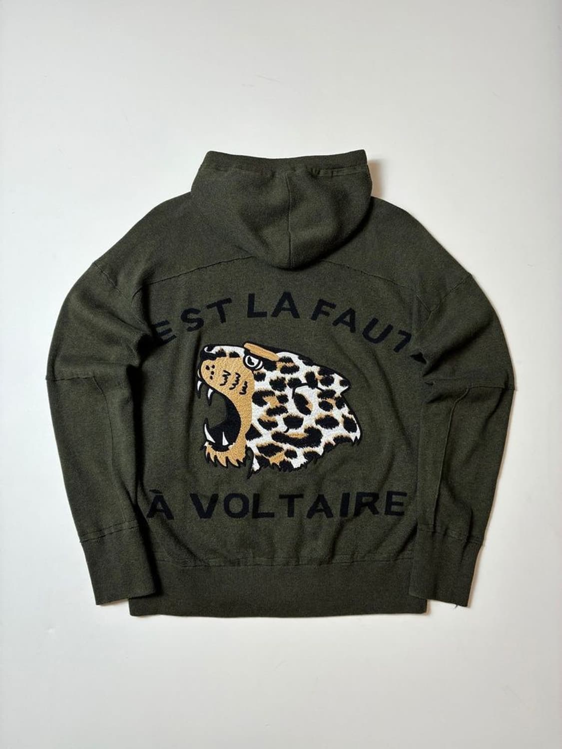 쟈딕앤볼테르 말리 타이거 자수 후드 니트 집업 PN8311 상품이미지1