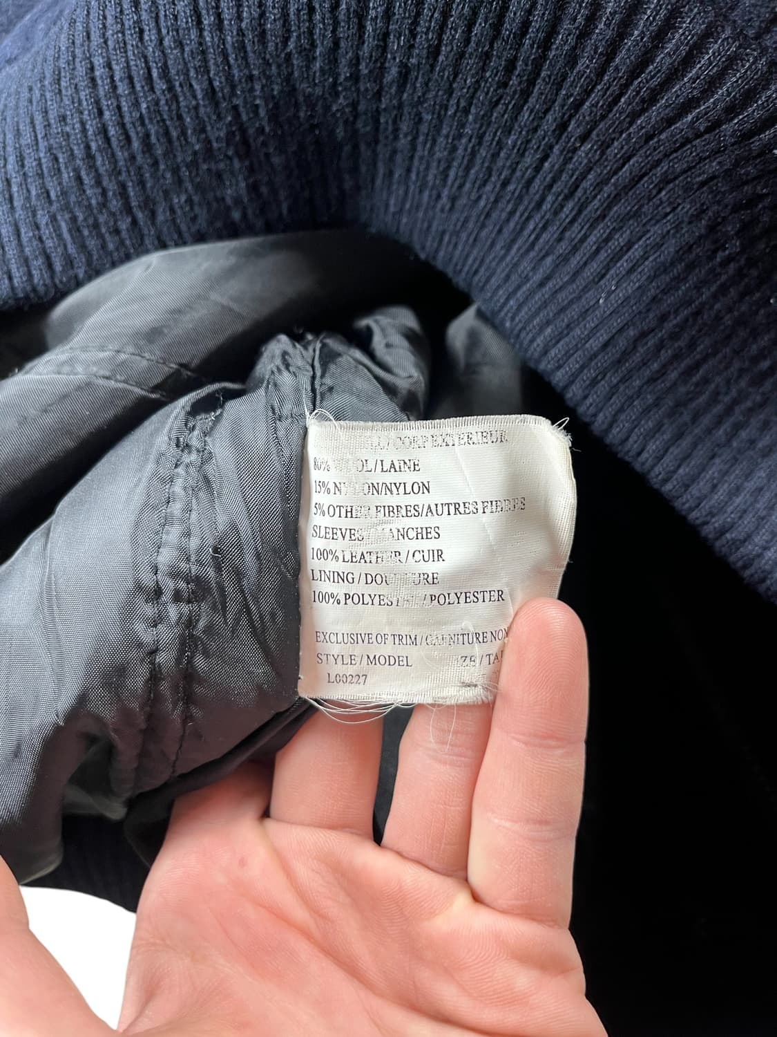 90s Vintage 레더암 바시티 자켓  상품이미지6