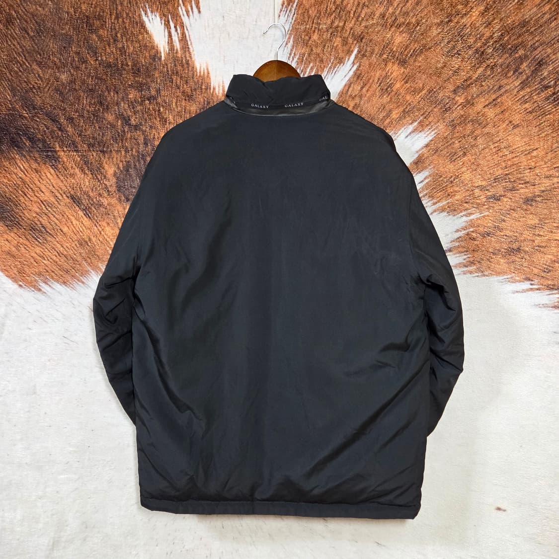 갤럭시 리버시블 블랙 구스다운 패딩 점퍼 상품이미지8