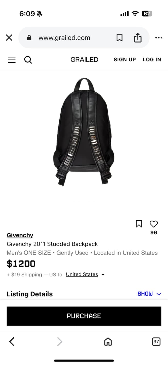 2011 지방시 리카르도티시 스터드 백팩 상품이미지1