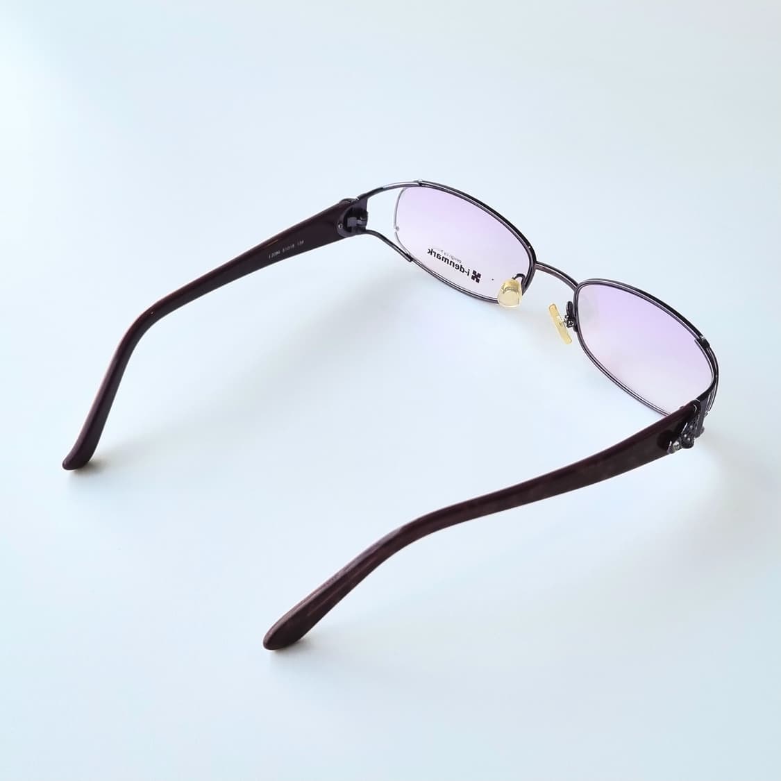 데드스탁  빈티지 퍼플 옆반무테 포인트 안경테 284 상품이미지6