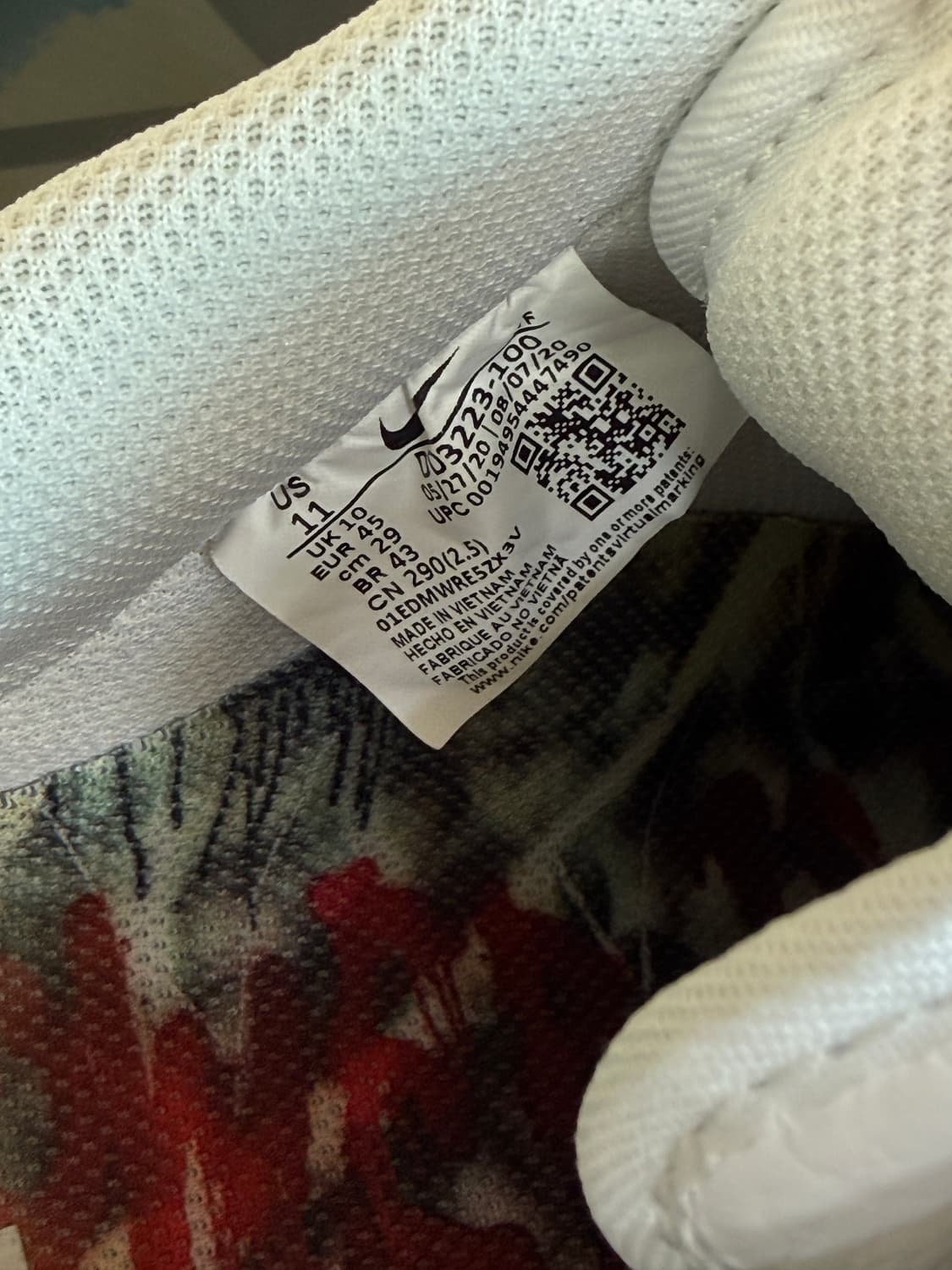 [290] 나이키 피스마이너스원 피마원 에어포스1 로우 파라노이즈 2.0 상품이미지10