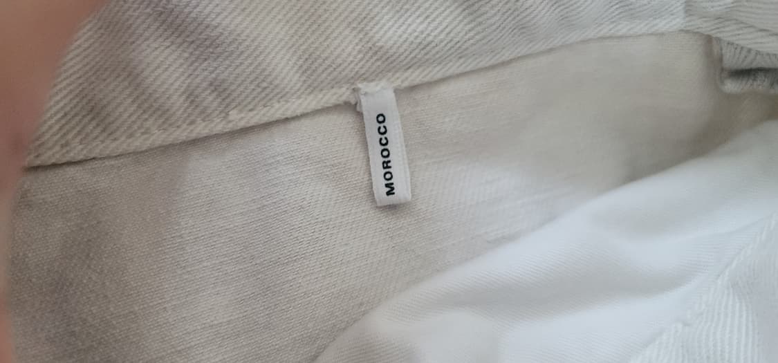 25fw 이자벨마랑 크림 데님워싱 와이드 팬츠 상품이미지4