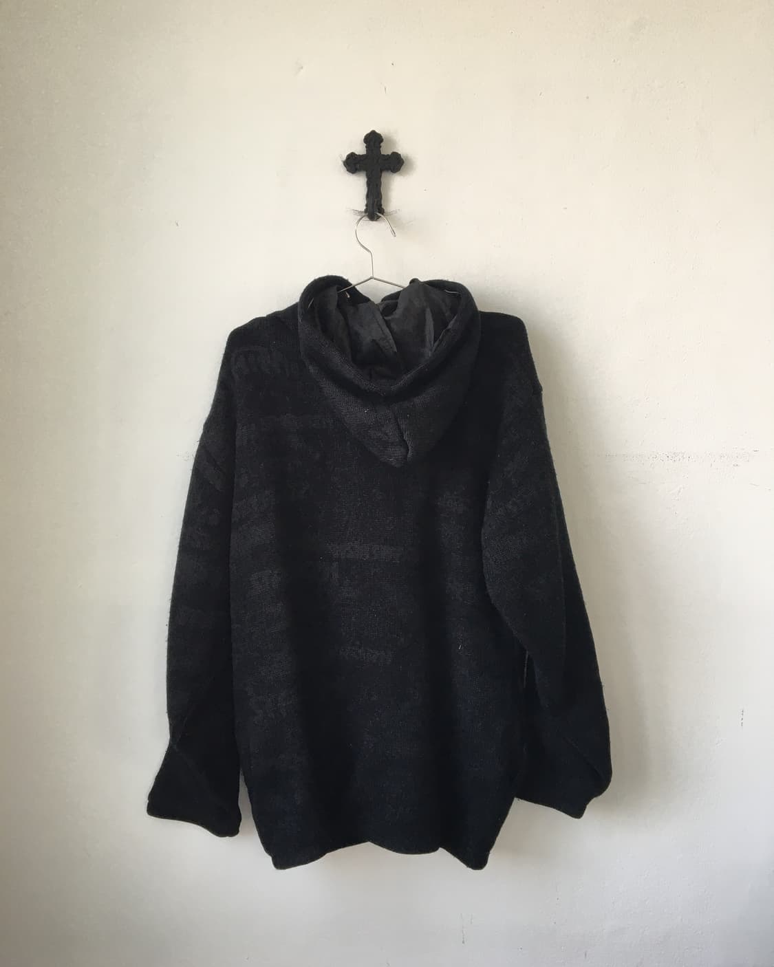 Lettering pattern hood zip up 상품이미지4