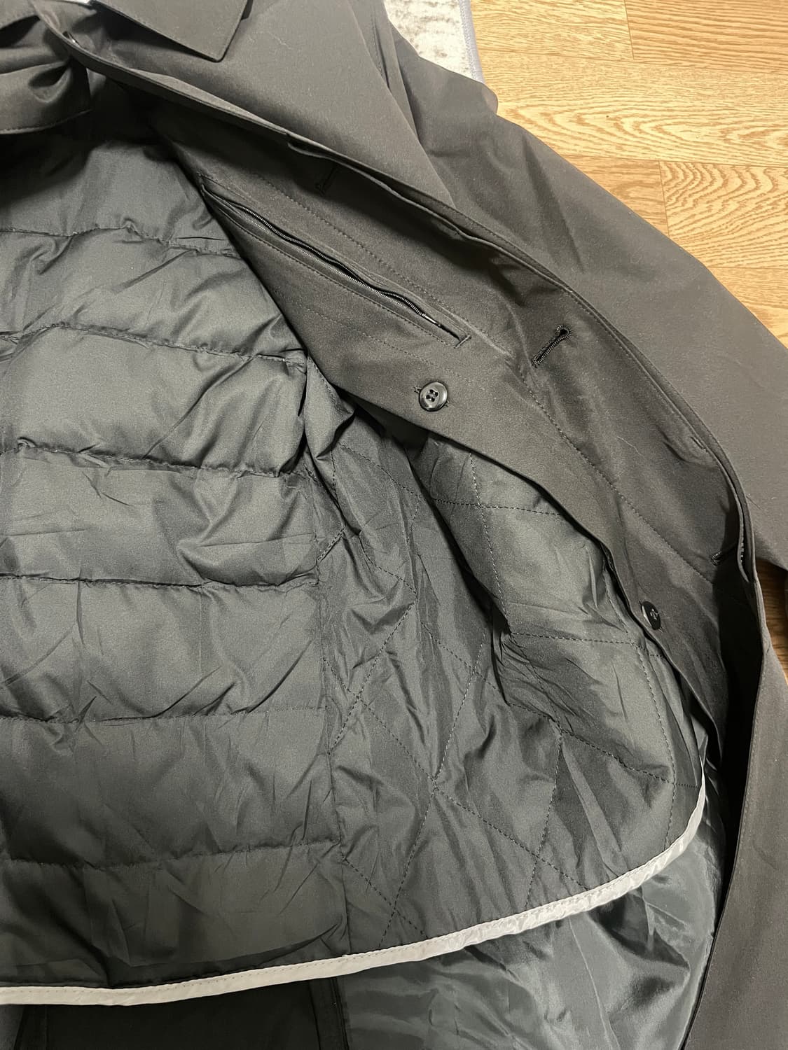 안감패딩 싱글코트  상품이미지2