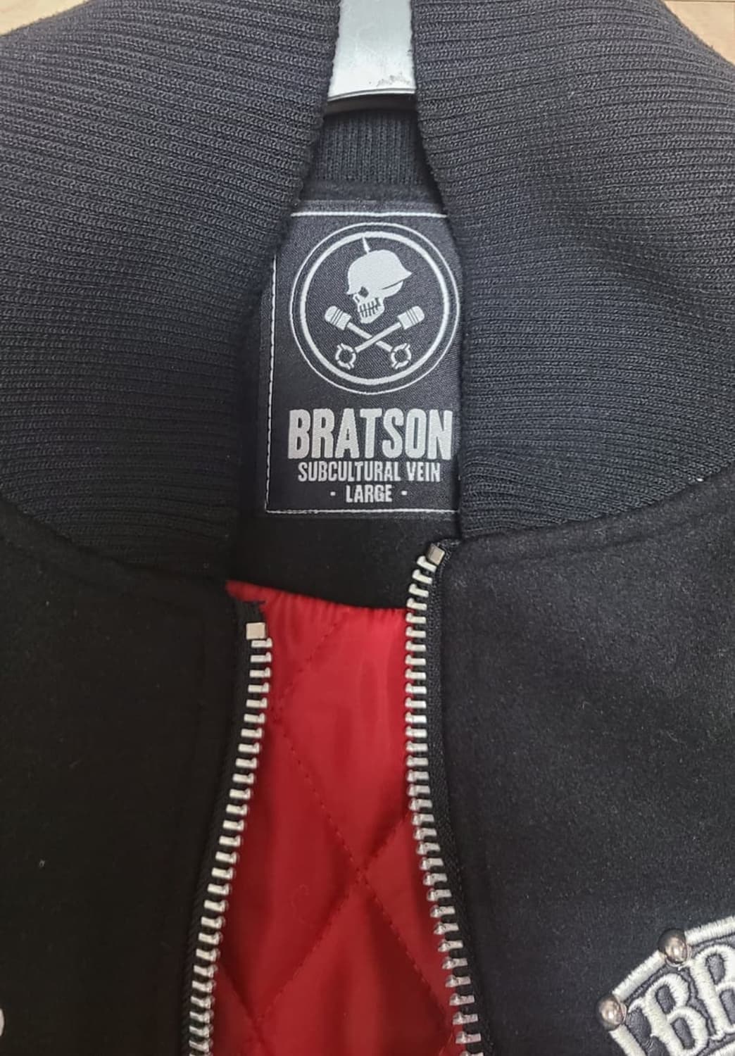 BRATSON 가죽 스타디움 바시티 자켓 상품이미지3