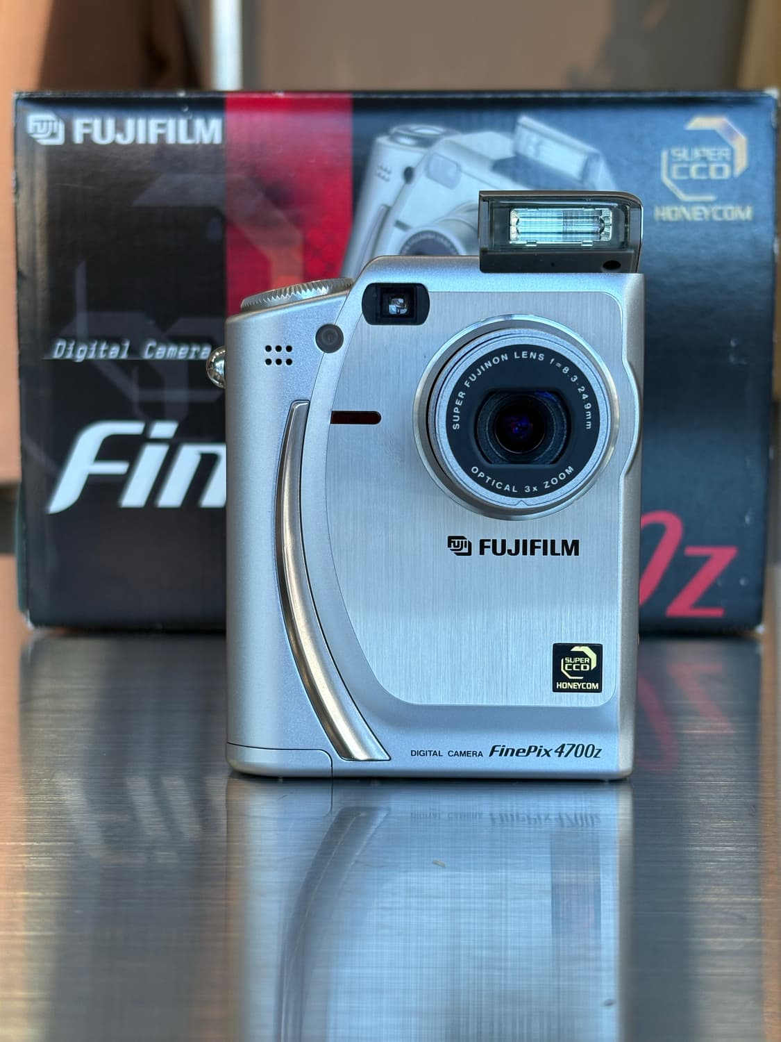 박스O/스미카케이블O)후지필름 파인픽스 4700z 실버 빈티지디카 상품이미지1