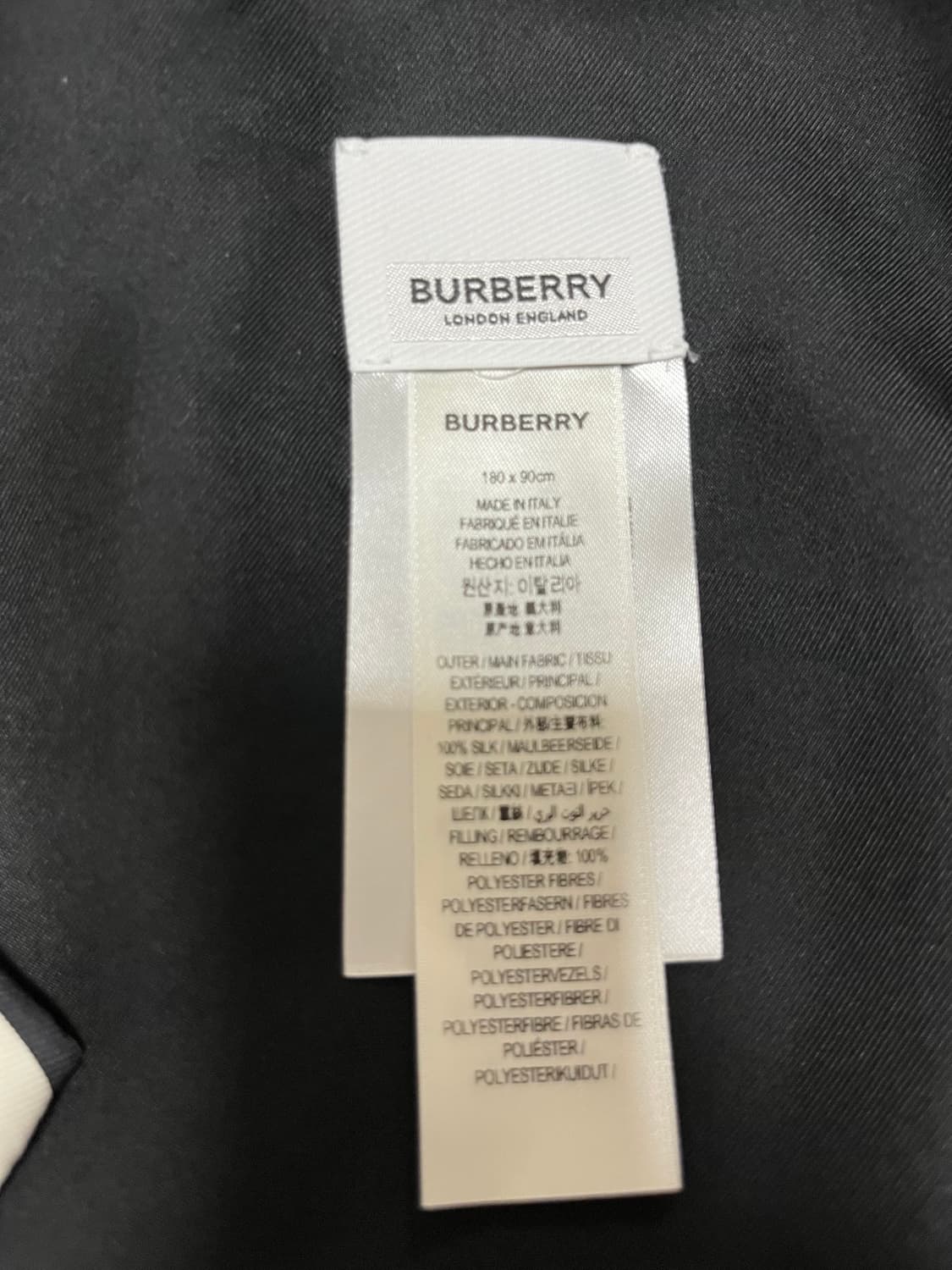 버버리 실크 블라우스  프리사이즈 정품 상품이미지7