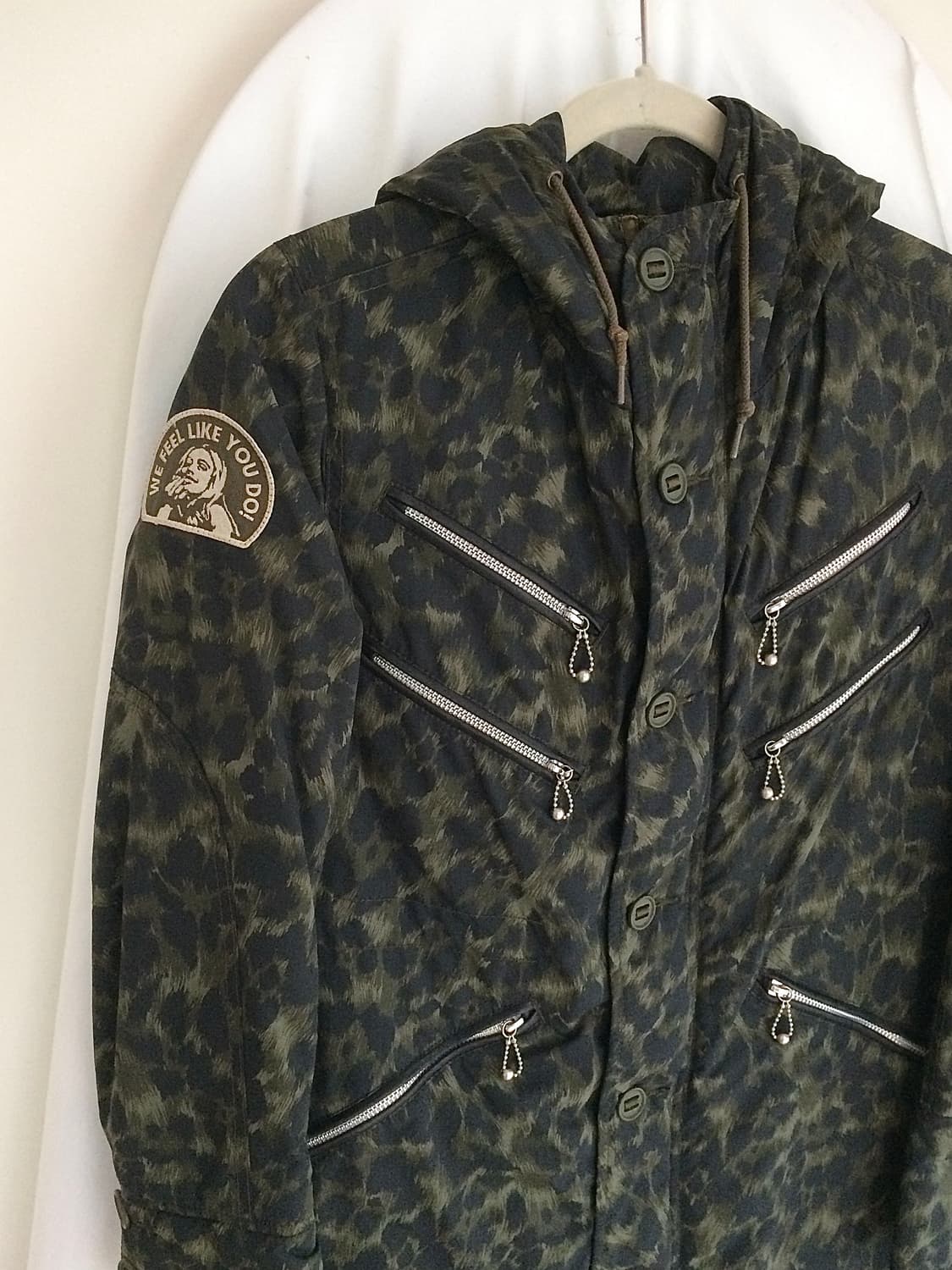 히스테릭 글래머 프리마 로프트 레오파드 히스걸 경량 패딩 후드 자켓 상품이미지2